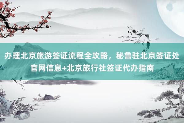 办理北京旅游签证流程全攻略，秘鲁驻北京签证处官网信息+北京旅行社签证代办指南