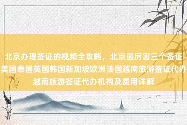 北京办理签证的视频全攻略，北京最厉害三个签证公司推荐，日本美国泰国英国韩国新加坡欧洲法国越南旅游签证代办机构及费用详解