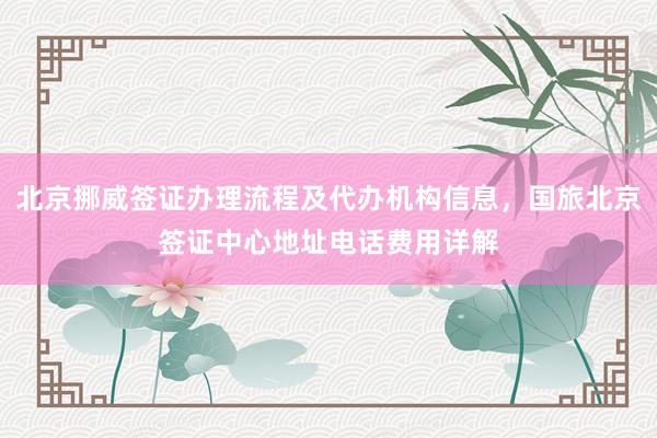 北京挪威签证办理流程及代办机构信息，国旅北京签证中心地址电话费用详解